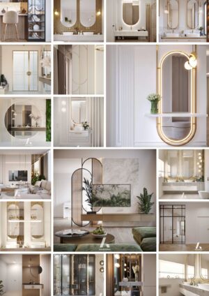 Projekt gotowy luster/metaloplastyki/szafy/witryny
