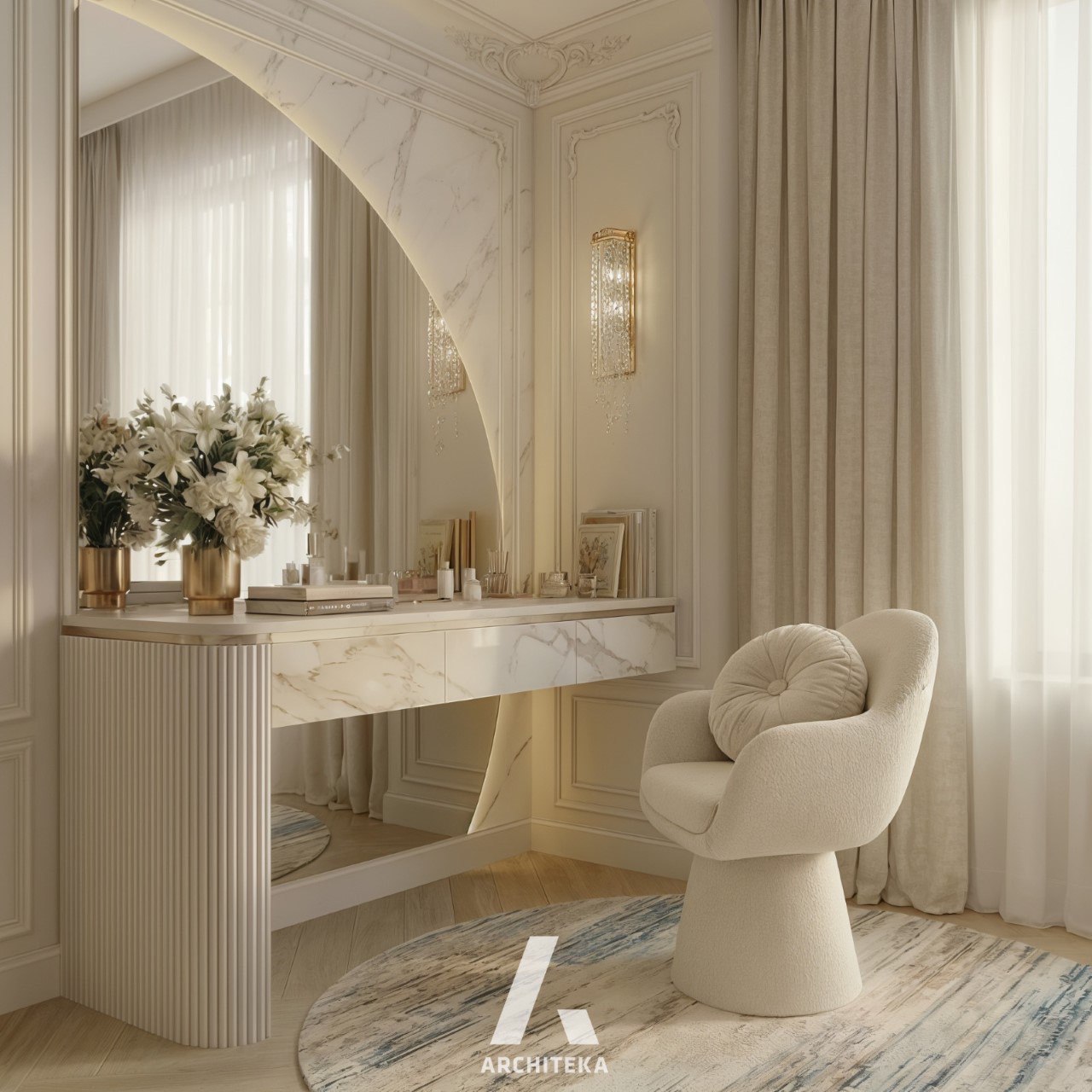 Projekt wnętrza Modern Calm Premium – wizualizacja 12 – Ewa Arlen