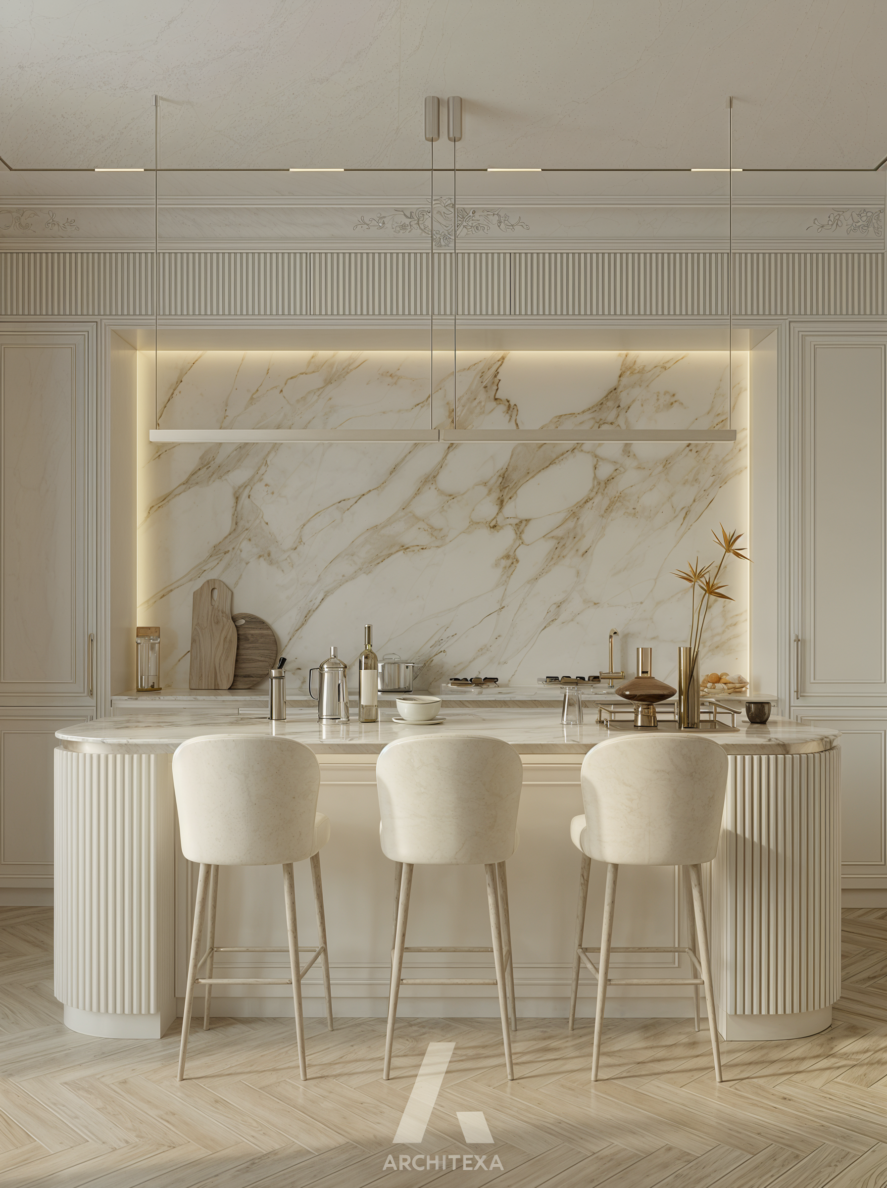 Projekt wnętrza Modern Calm Premium – wizualizacja 5 – Ewa Arlen