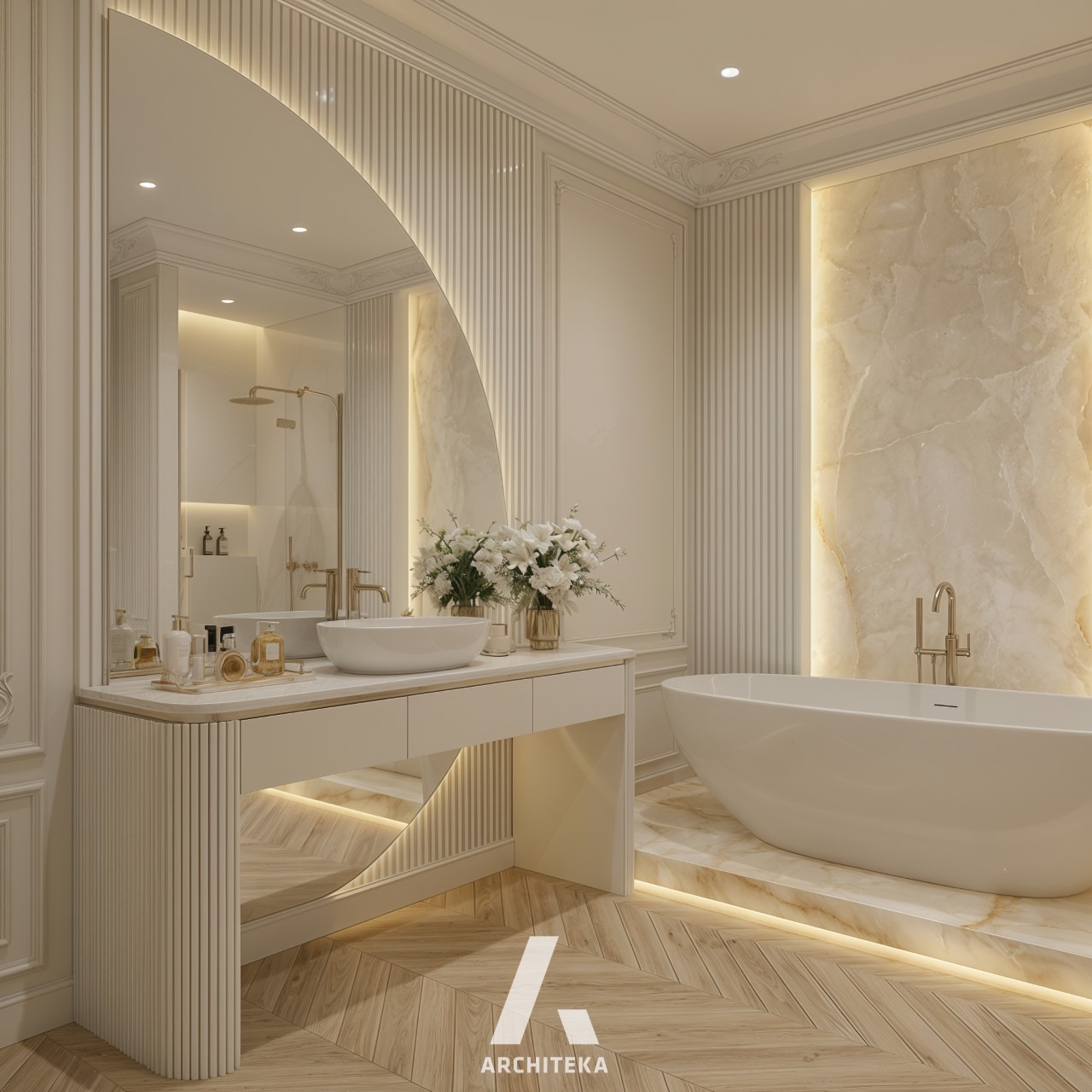 Projekt wnętrza Modern Calm Premium – wizualizacja 16 – Ewa Arlen