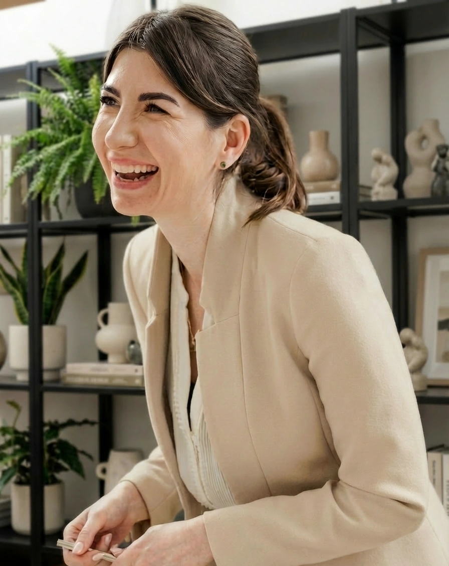 Ewa Arlen during a client meeting
