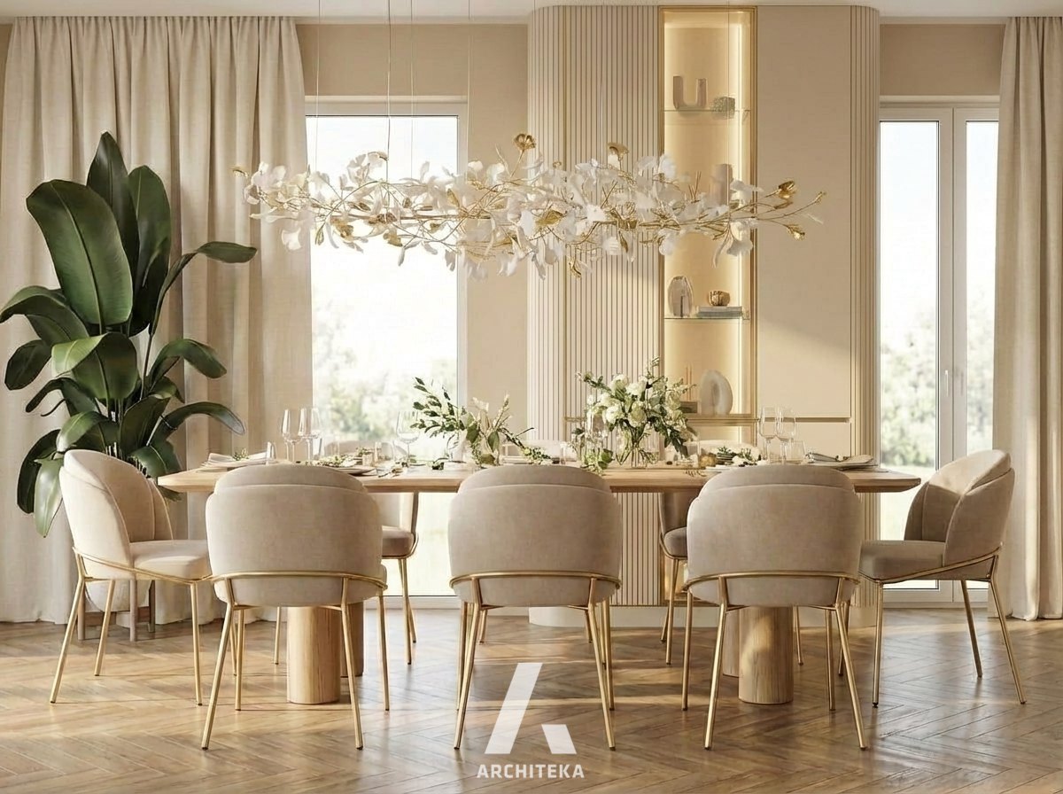 Projekt wnętrza domu Radom – salon – Ewa Arlen